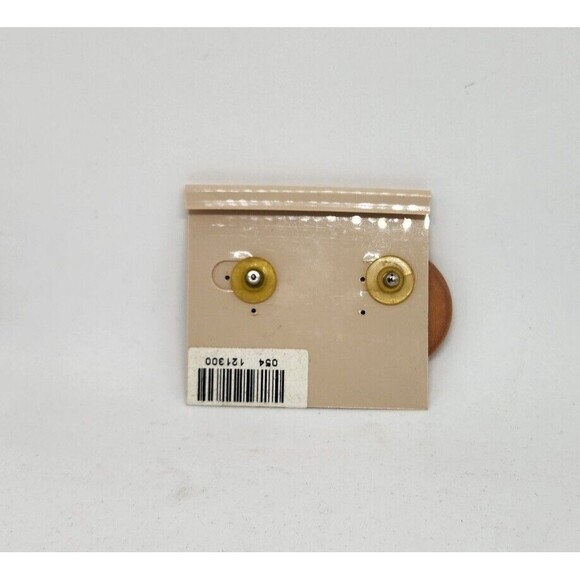 Haskel Jewels Pierced Earrings Leopard Print Circle NEW - Picture 2 of 3